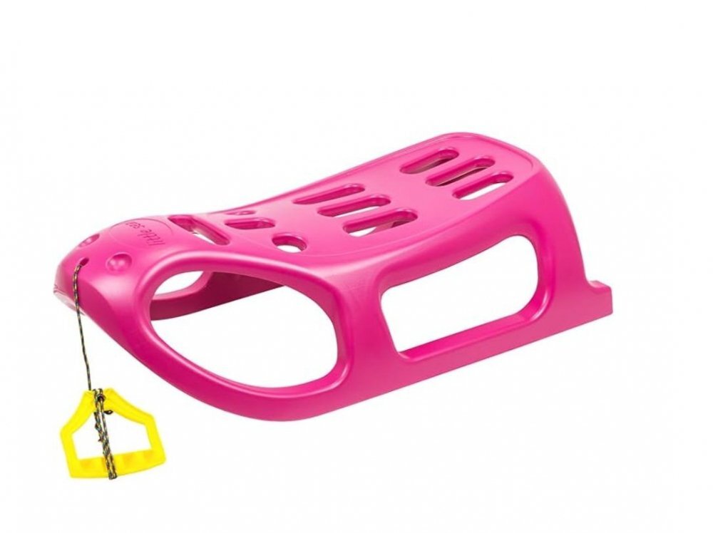 Prosperplast Sanie Little Seal roz copii si adulti usoara robusta cu sina alunecare din otel 86x46x25 cm