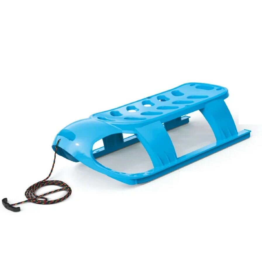 Prosperplast Sanie pentru copii Bezzy Albastra sina alunecare din otel 87x45x26 cm