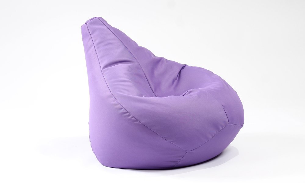 Pufrelax Fotoliu beanbag pentru copii 4-14 ani nirvana light panama mov umplut cu perle polistiren