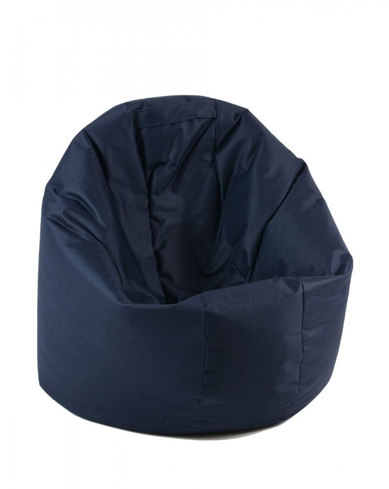 Pufrelax Fotoliu beanbag ralaxo teteron bleumarin umplut cu perle polistiren
