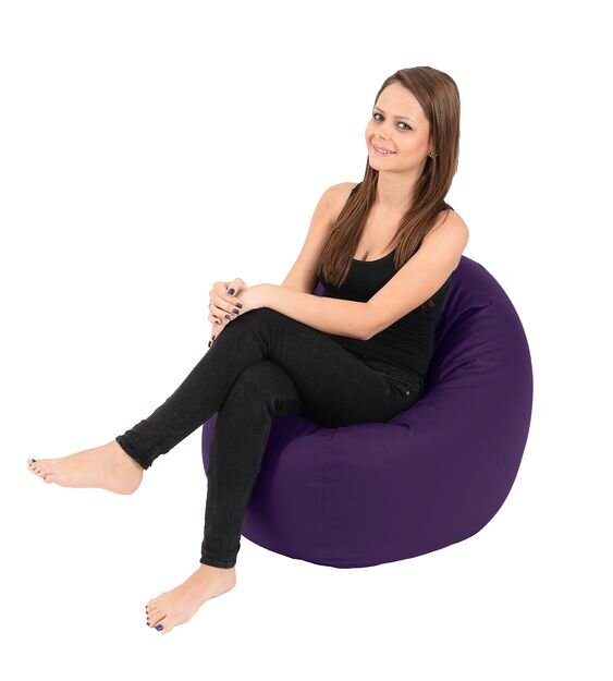 Pufrelax Fotoliu beanbag relaxo purple umplut cu perle polistiren