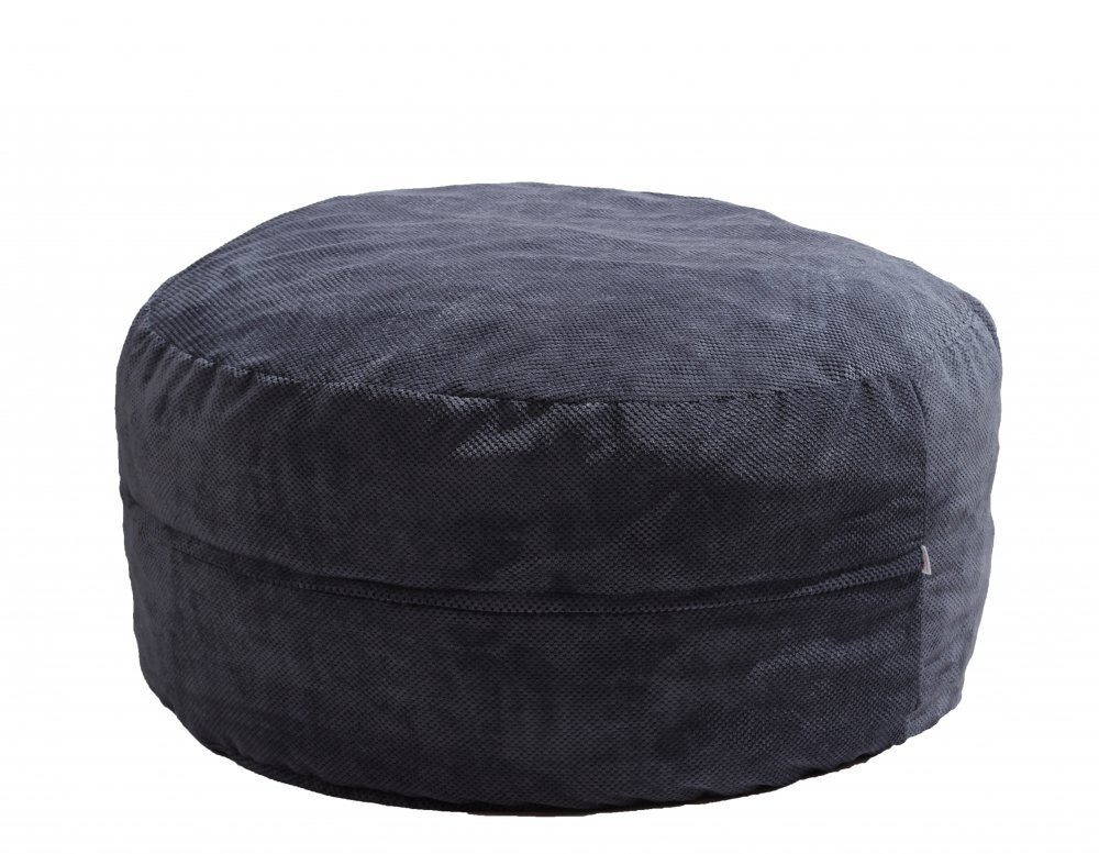 Pufrelax Fotoliu king size xl dusty blue umplut cu fulgi de burete memory mix