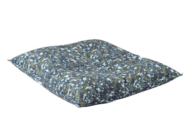 Pufrelax Fotoliu mare magic pillow impermeabil army camouflage air pretabil si la exterior umplut cu perle polistiren