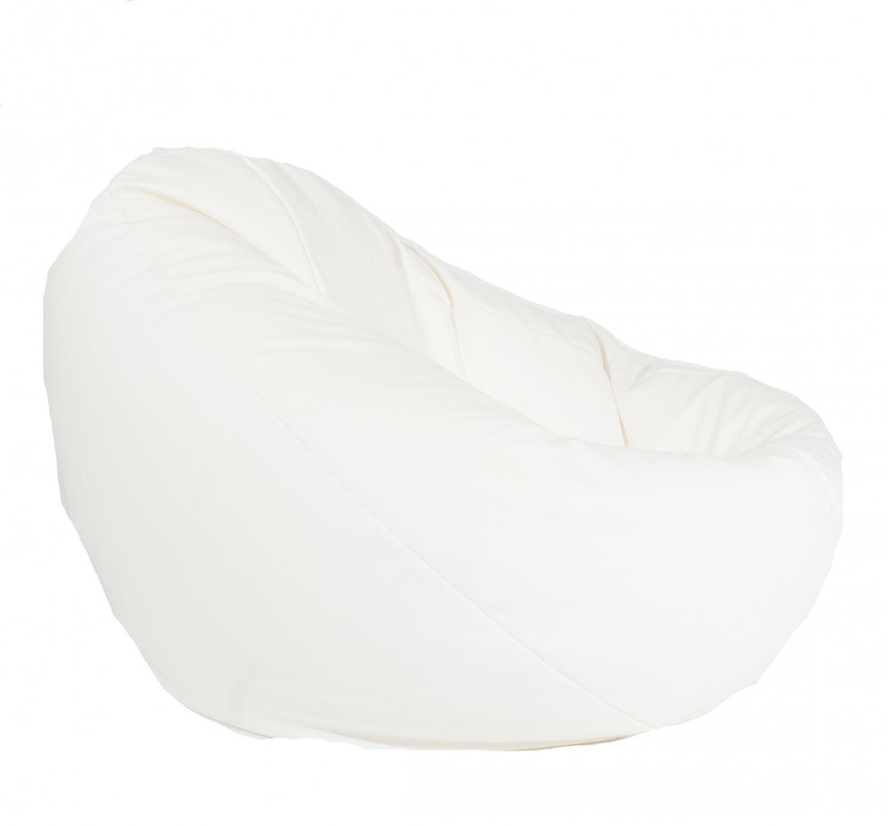 Pufrelax Fotoliu mare nirvana gigant white umplut cu perle polistiren beanbag para marca