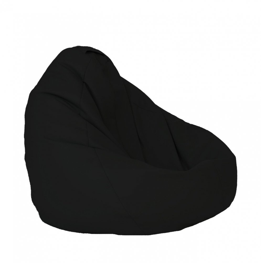 Pufrelax Fotoliu mediu nirvana grande teteron black umplut cu perle polistiren beanbag marca