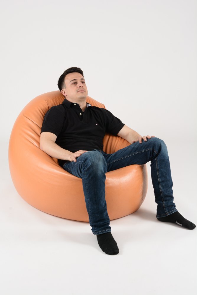 Pufrelax Fotoliu mediu relaxo xl smarald pretabil si la exterior umplut cu perle polistiren