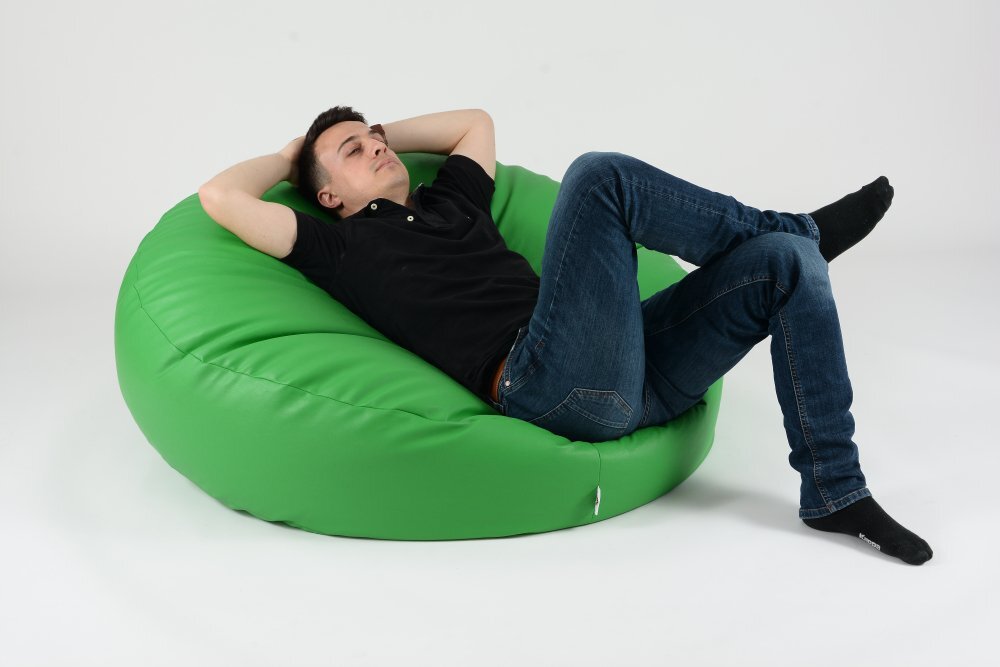 Pufrelax Fotoliu mediu relaxo xl smarald pretabil si la exterior umplut cu perle polistiren