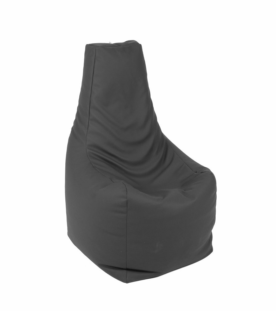 Pufrelax Fotoliu mediu sunlounger dark grey umplut cu perle polistiren marca