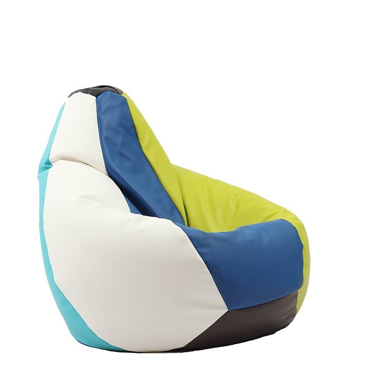 Pufrelax Fotoliu mic copii 4-14 ani nirvana light bleumarin umplut cu perle polistiren