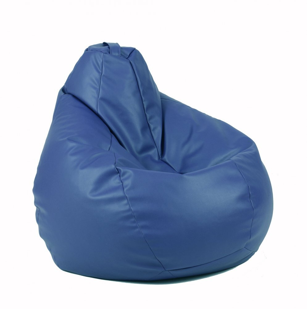 Pufrelax Fotoliu mic copii 4-14 ani nirvana light bleumarin umplut cu perle polistiren
