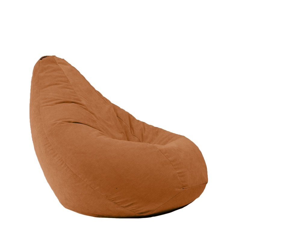 Pufrelax Fotoliu mic copii 4-14 ani nirvana light terracotta orange husa detasabila umplut cu perle polistiren