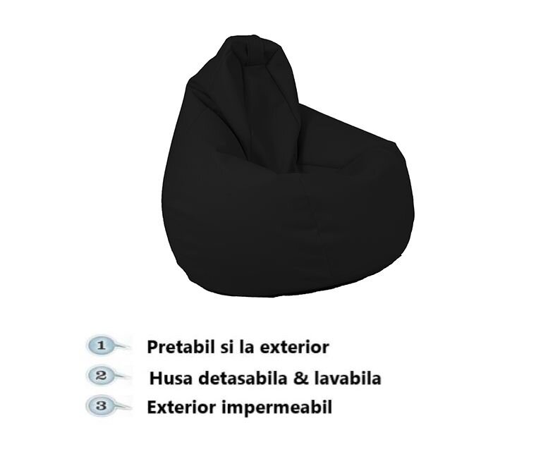 Pufrelax Fotoliu mic copii 4-14 ani nirvana light teteron snowflake husa detasabila umplut cu perle polistiren