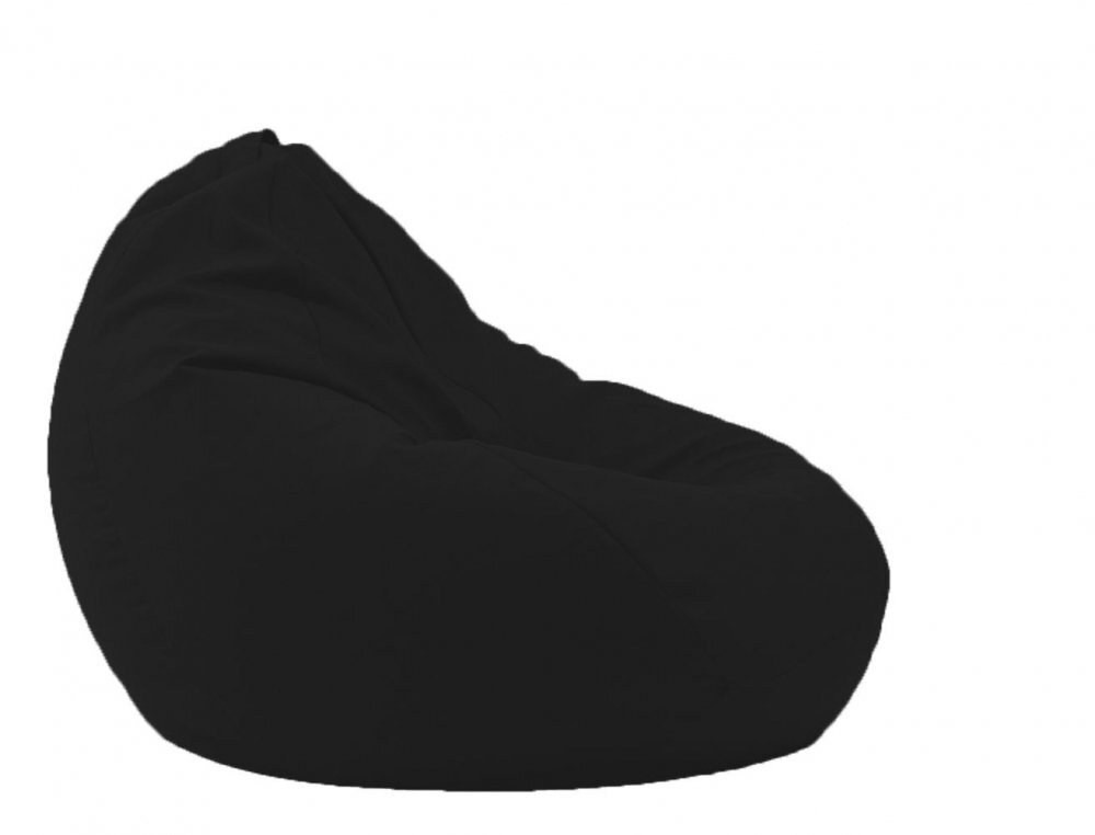 Pufrelax Fotoliu nirvana grande eerie black cu husa detasabila textila umplut cu perle polistiren