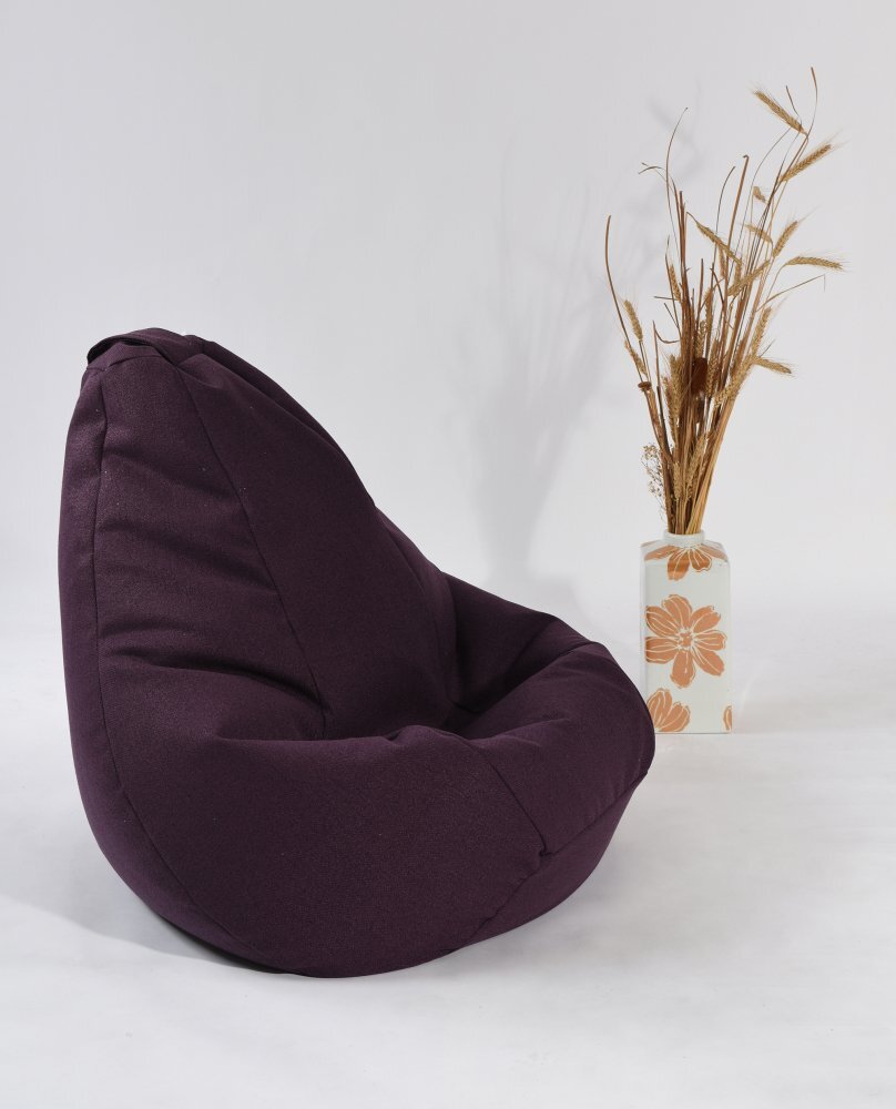 Pufrelax Fotoliu nirvana hobbit fancy purple cu husa detasabila textila umplut cu perle polistiren