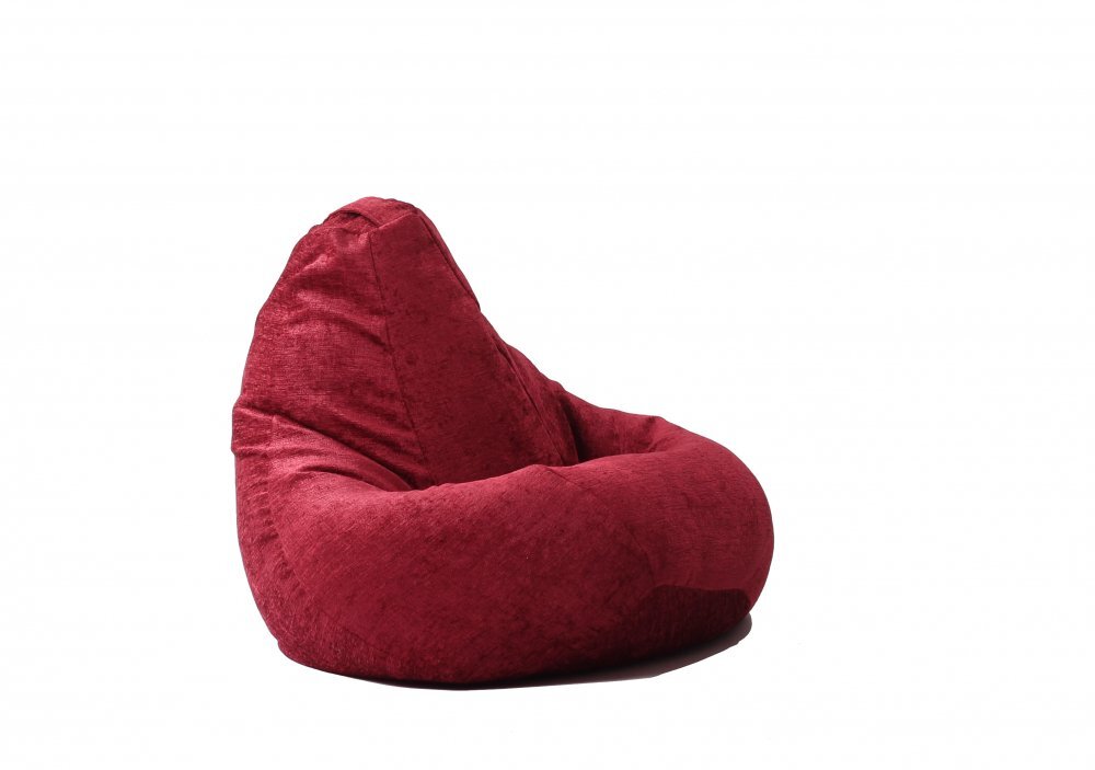 Pufrelax Fotoliu nirvana hobbit sour cherry cu husa detasabila textila umplut cu perle polistiren