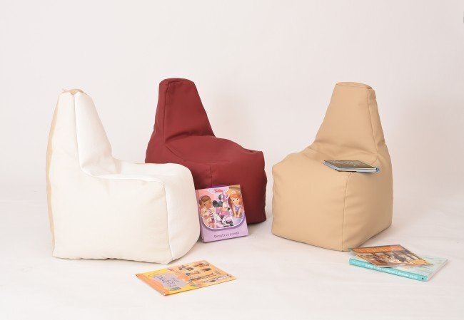 Pufrelax Fotoliu pentru copii 2-8 ani sunlounger junior wine marca