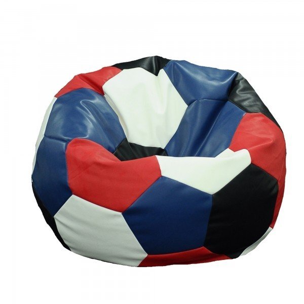 Pufrelax Fotoliu pentru copii 3-10 ani minge telstar junior mozaic light umplut cu perle polistiren marca
