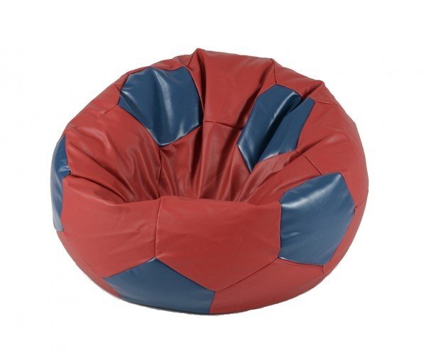 Pufrelax Fotoliu pentru copii 3-10 ani minge telstar junior redblue umplut cu perle polistiren marca