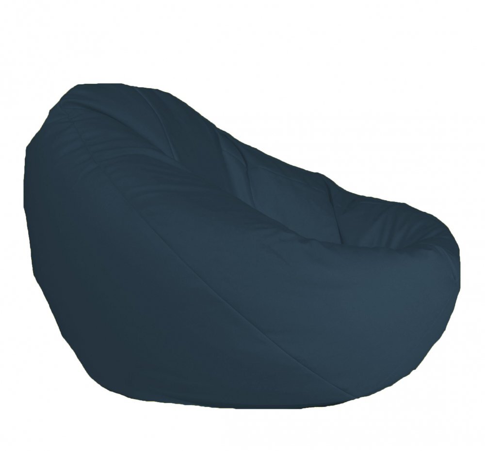 Pufrelax Fotoliu Puf tip sac nirvana grande teteron bleumarin umplut cu perle polistiren