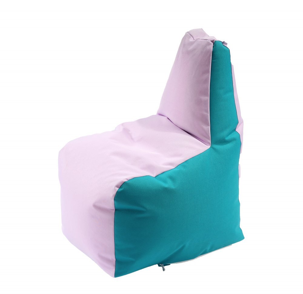 Pufrelax Fotoliu puf tip scaun pentru copii 2-8 ani sunlounger junior panama pink clouds umplut cu perle polistiren