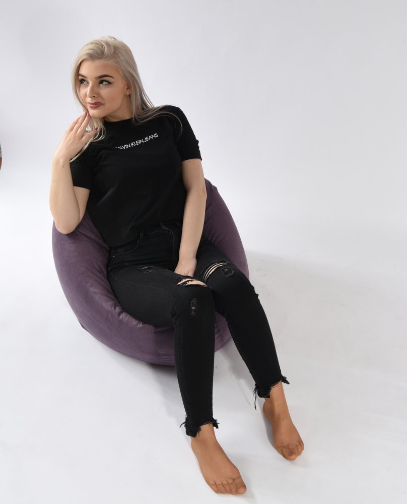 Pufrelax Fotoliu relaxo textil magnetic ink cu husa detasabila textila umplut cu perle polistiren