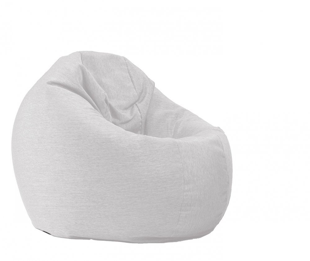 Pufrelax Fotoliu relaxo xl angora grey cu husa detasabila textila umplut cu perle polistiren