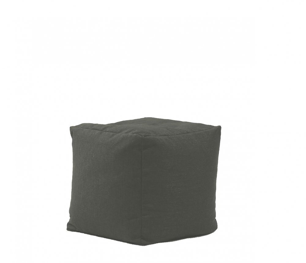 Pufrelax Fotoliu taburet cub gama Premium Moon Grey cu husa detasabila textila umplut cu perle polistiren