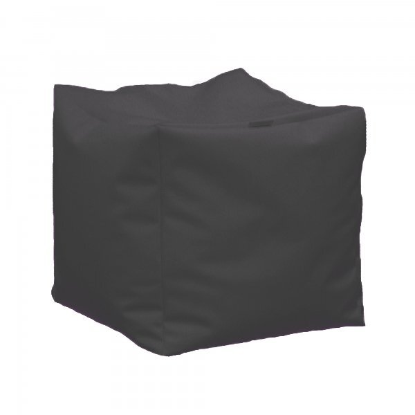 Pufrelax Fotoliu taburet cub xl dark grey gama premium pu umplut cu perle polistiren