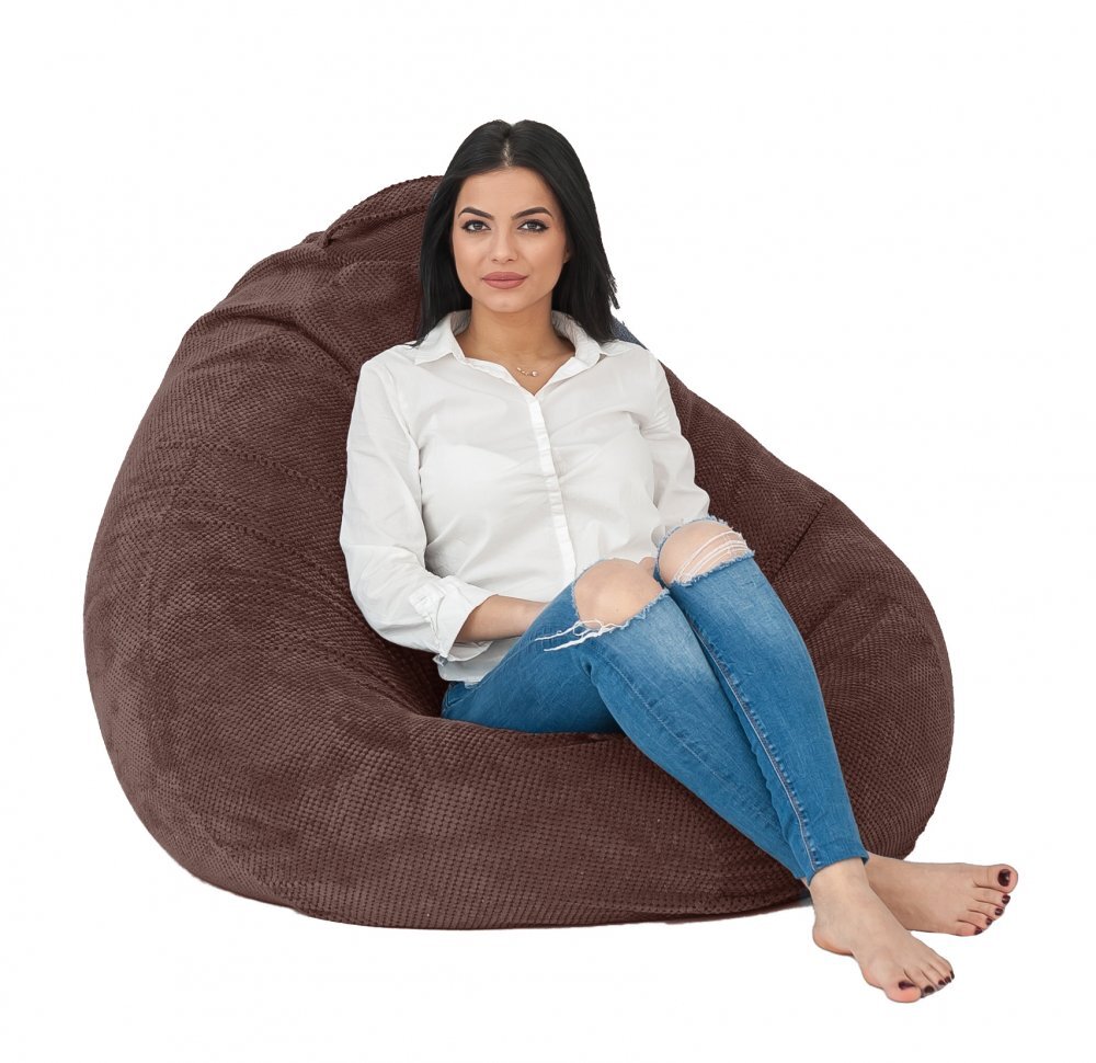 Pufrelax Fotoliu tip sac nirvana gigant smarald pretabil si la exterior umplut cu perle polistiren beanbag marca