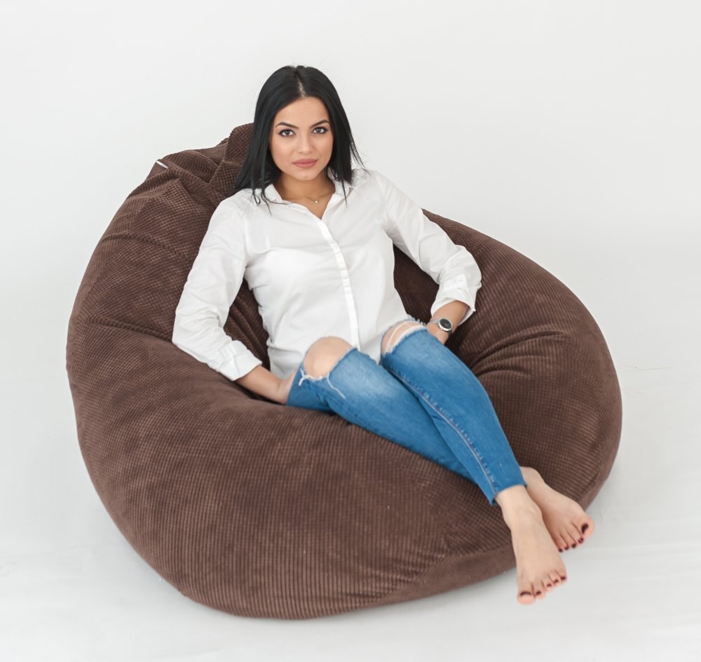 Pufrelax Fotoliu tip sac nirvana gigant smarald pretabil si la exterior umplut cu perle polistiren beanbag marca