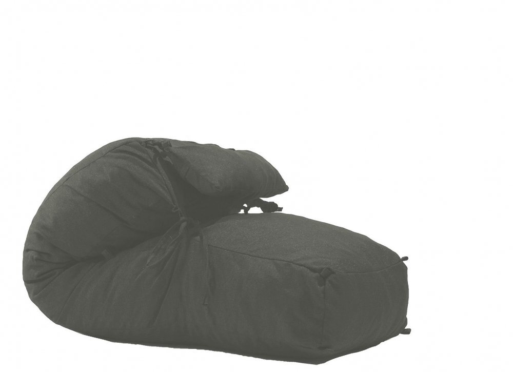 Pufrelax Fotoliu Yoga L + Perna Moon Grey Gama Premium umplut cu fulgi de burete memory mix