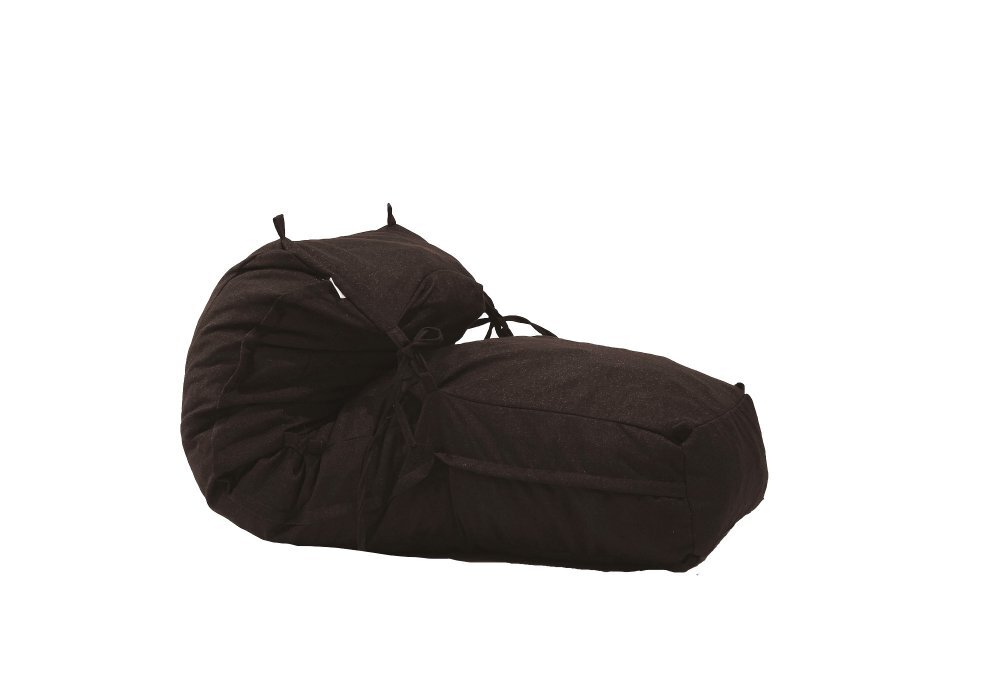 Pufrelax Fotoliu Yoga Minnie Dark Chocolate Gama Premium Textil umplut cu fulgi de burete memory mix