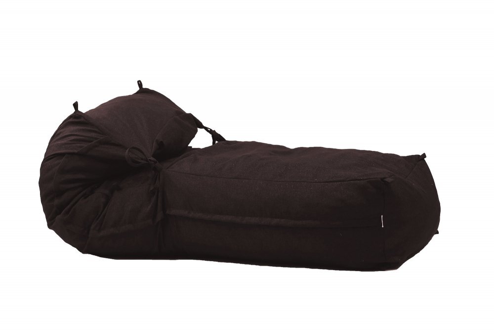 Pufrelax Fotoliu Yoga XL Dark Chocolate Gama Premium Textil umplut cu fulgi de burete memory mix