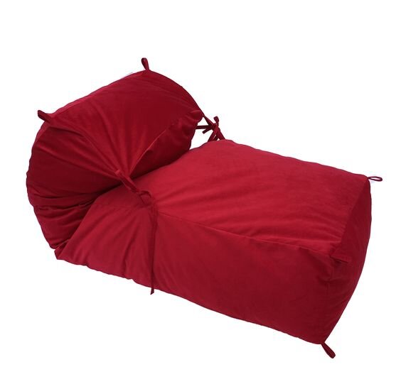 Pufrelax Fotoliu Yoga XL Red Diamond Gama Plush Honey umplut cu fulgi de burete memory mix