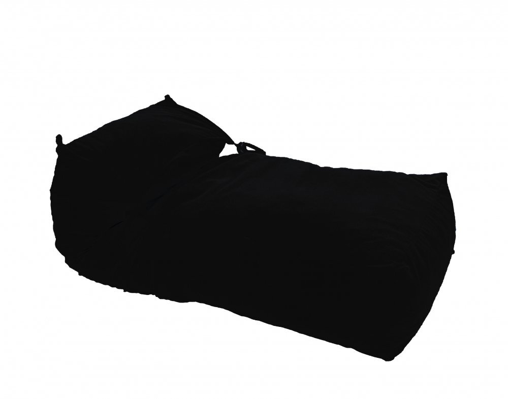 Pufrelax Fotoliu Yoga XL Teteron Black pretabil si la exterior umplut cu fulgi de burete memory mix