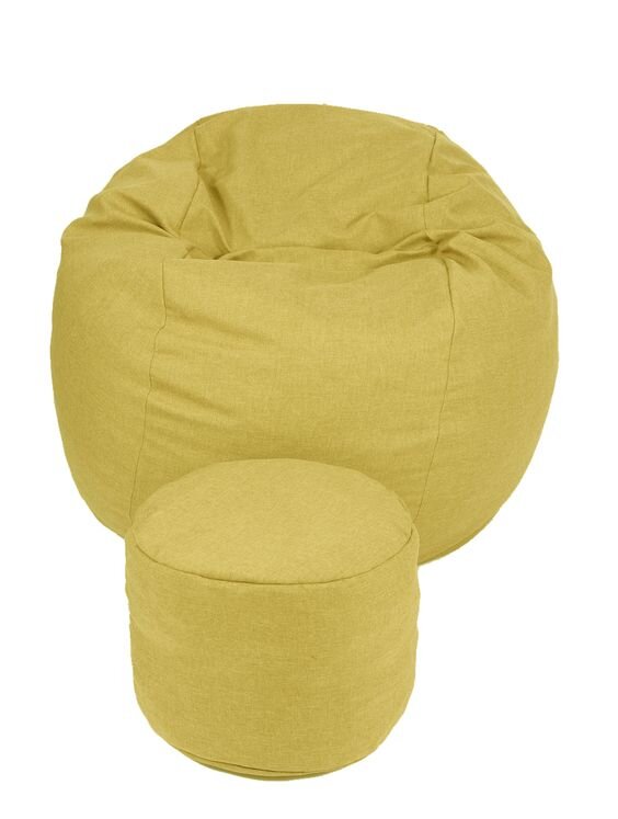 Pufrelax Set fotoliu king size otoman sunflower umplut cu fulgi de burete memory mix