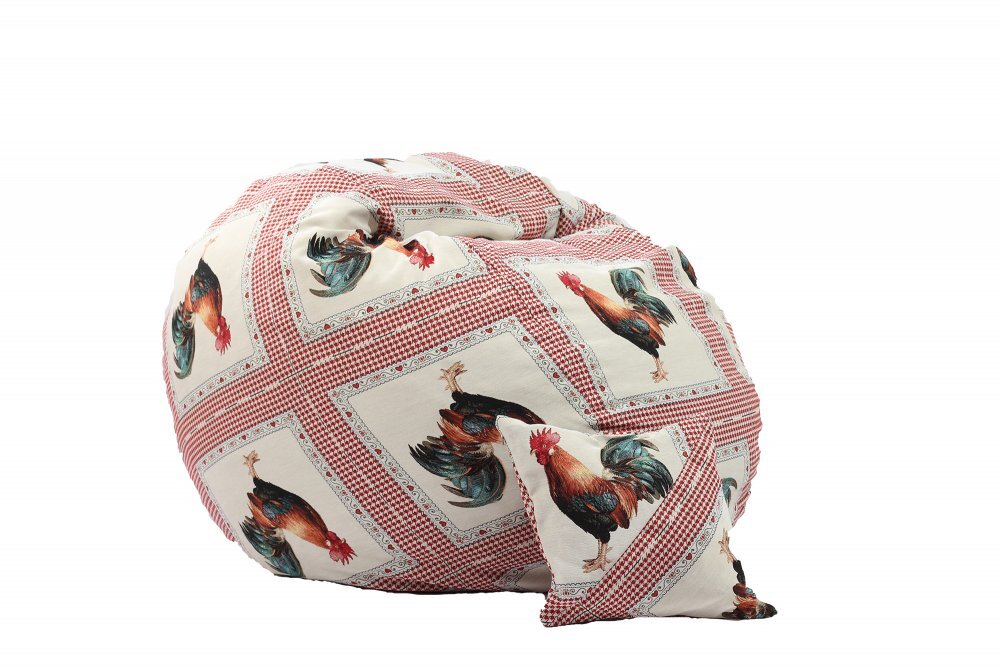 Pufrelax Set fotoliu king size perna decorativa roosty umplut cu fulgi de burete memory mix