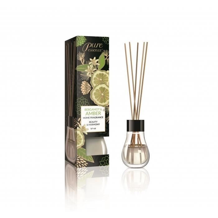 Pure essence Difuzor cu betisoare parfumate Ambra si bergamota Revers 25 ml