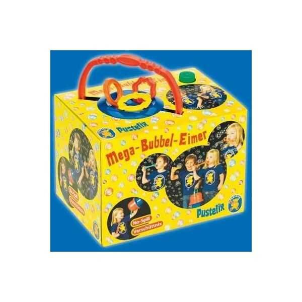 Pustefix Bubble Toys Mega galetusa cu 3 inele mari si 1l solutie baloane de sapun