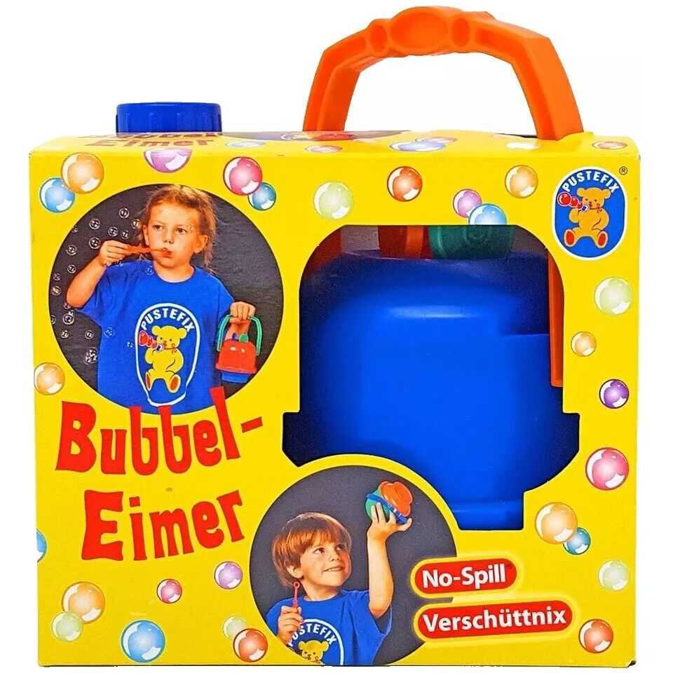 Pustefix Bubble Toys Mega galetusa cu 3 inele mari si 1l solutie baloane de sapun