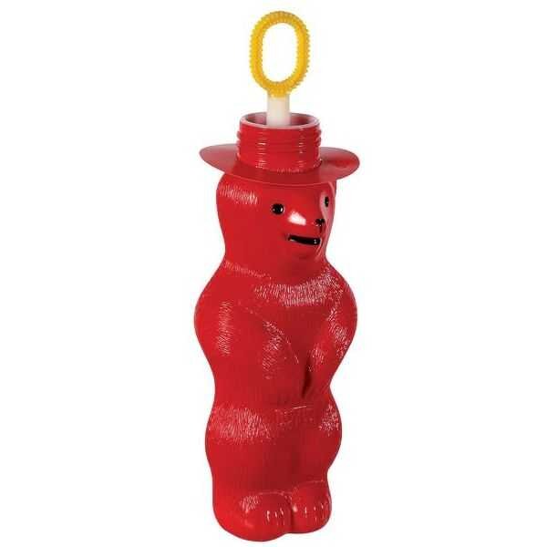 Pustefix Bubble Toys Mini ursulet baloane de sapun rosu