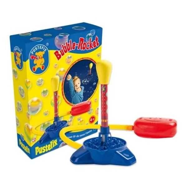 Pustefix Bubble Toys Racheta baloane de sapun Bubble-Rocket cu solutie baloane 220 ml