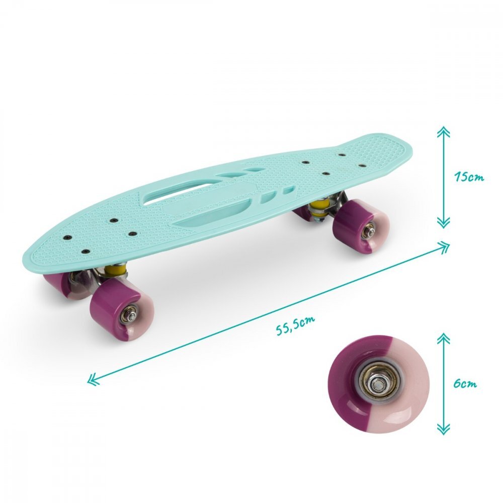 QKids Skateboard copii Galaxy Light Blue