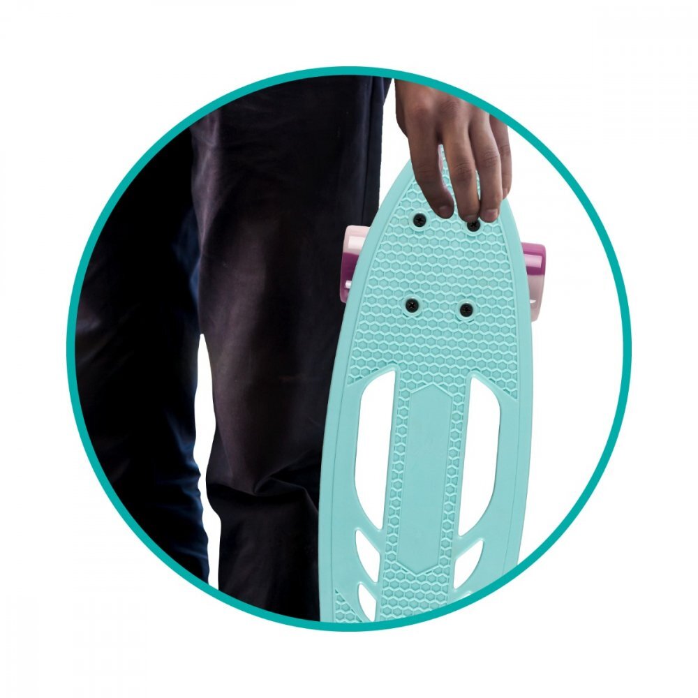 QKids Skateboard copii Galaxy Light Blue