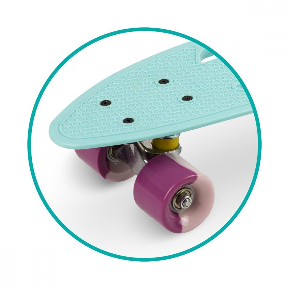QKids Skateboard copii Galaxy Light Blue