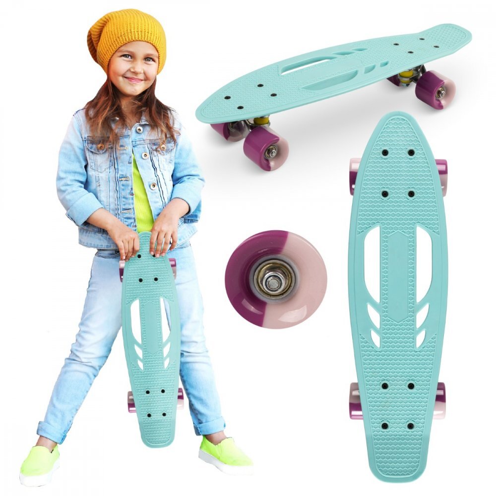 QKids Skateboard copii Galaxy Light Blue