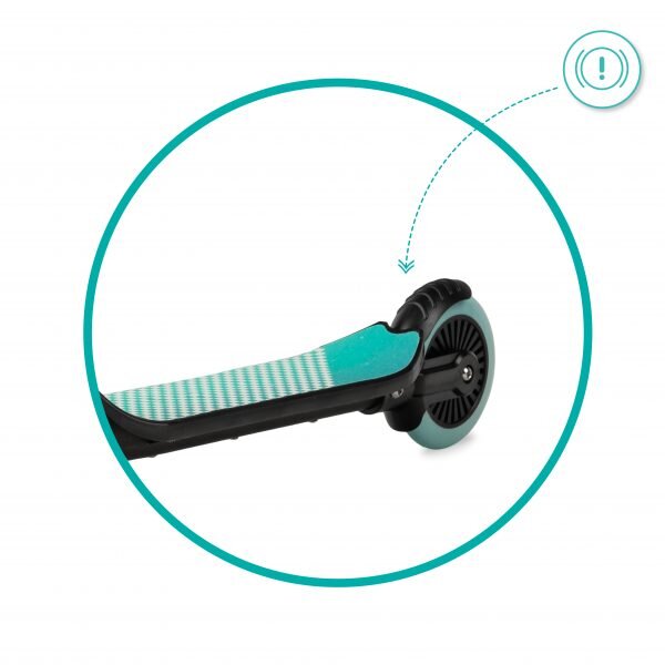 QKids Trotineta copii Bro green ghidon reglabil pliabila platforma antiderapanta greutate suportata 40 kg varsta 3 ani+