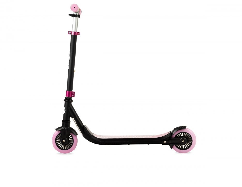 QKids Trotineta copii Bro pink ghidon reglabil pliabila platforma antiderapanta greutate suportata 40 kg varsta 3 ani+