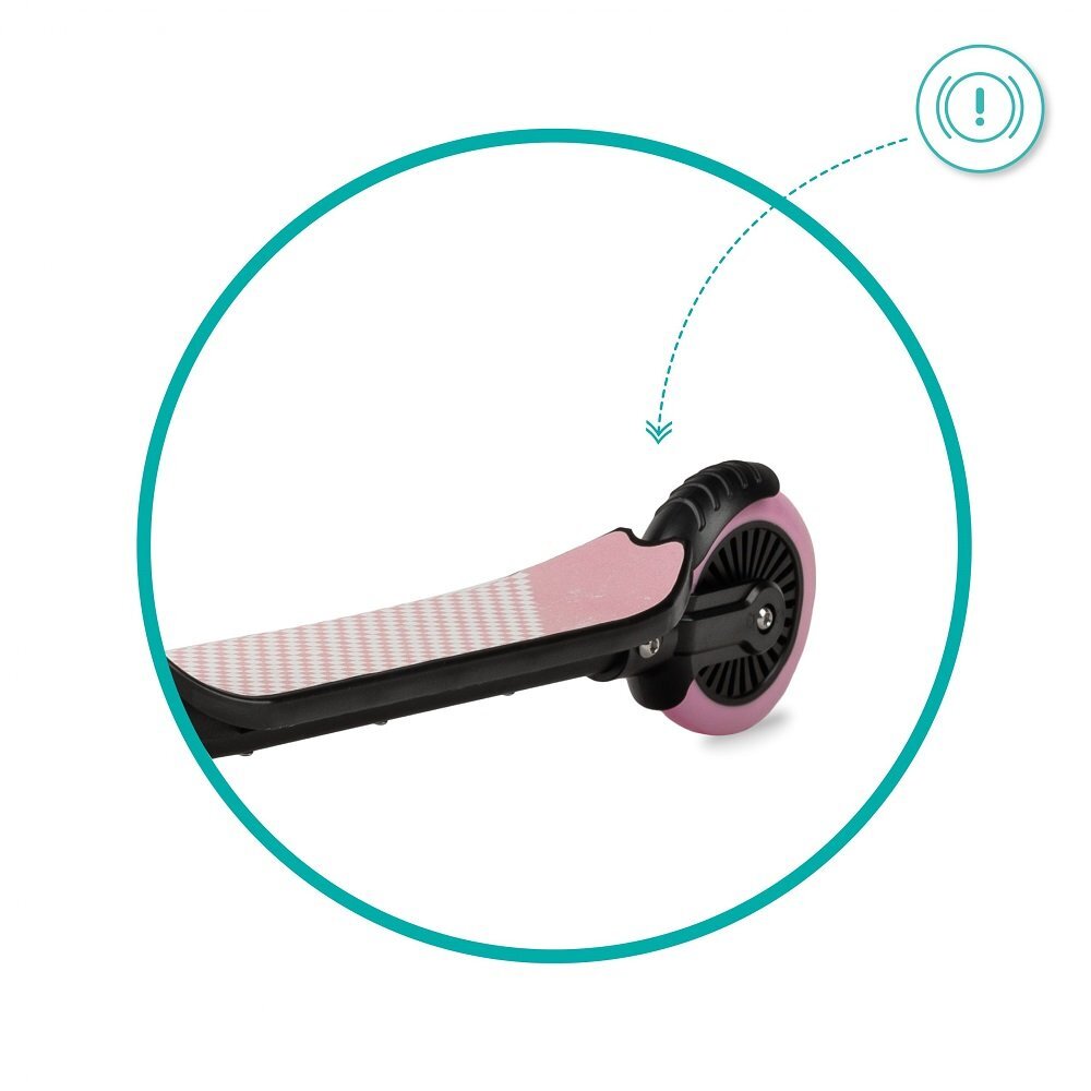 QKids Trotineta copii Bro pink ghidon reglabil pliabila platforma antiderapanta greutate suportata 40 kg varsta 3 ani+