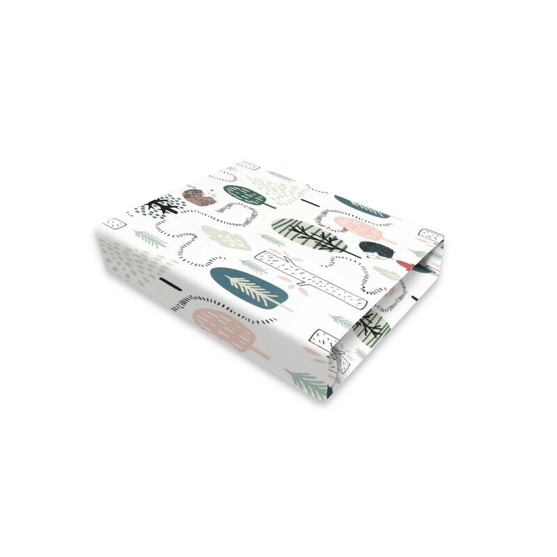 Qmini Cearceaf cu elastic pentru patut 120X60 cm Hedgehog